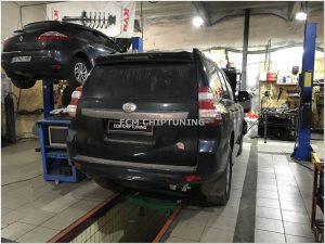 Toyota Prado 150 2.8D удаление отключение катализатора чип-тюнинг